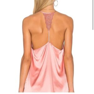Cami NYC Emily Top Tank Silk Coral Revolve Lace Size Medium M